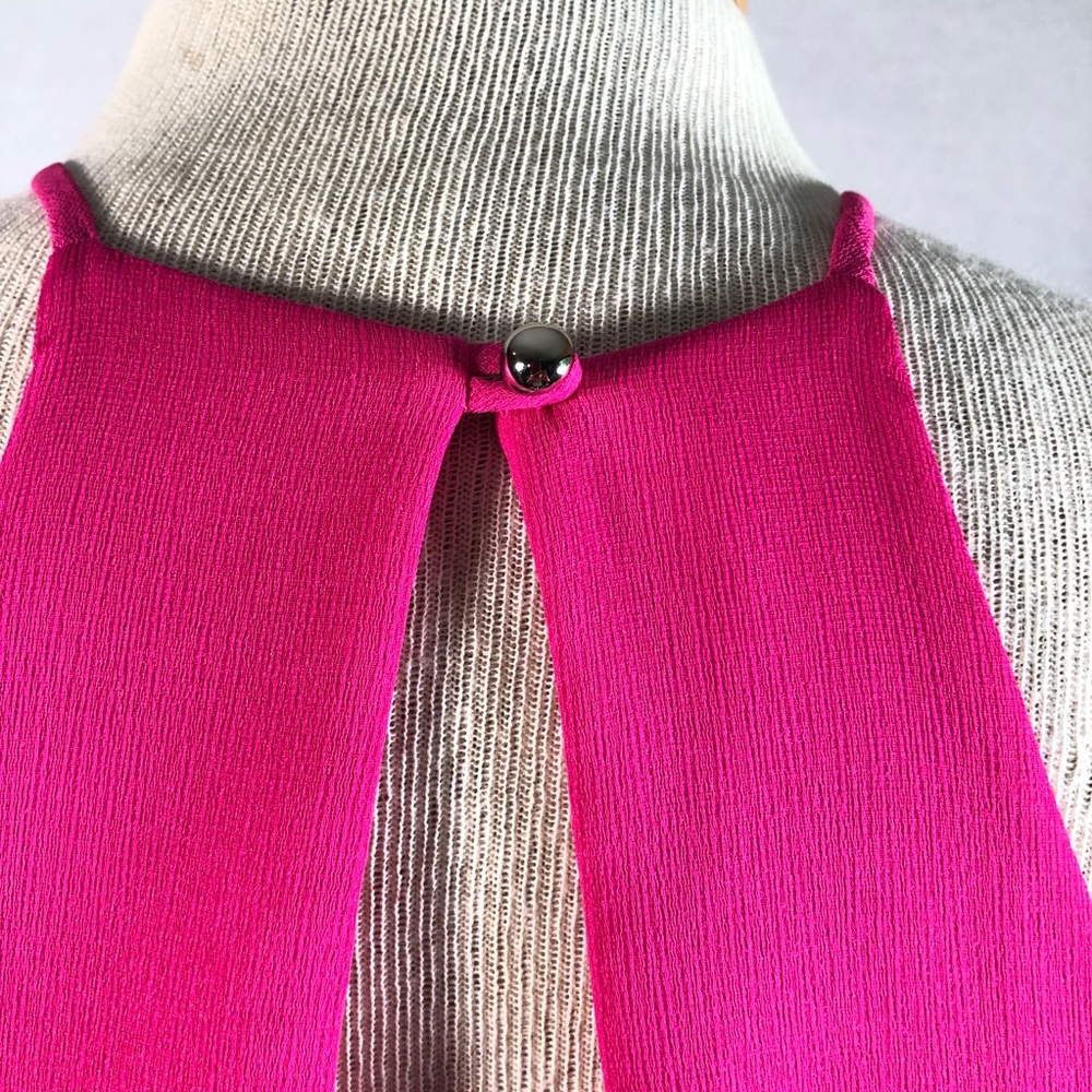 Everly Hot Pink Barbie Core Sleeveless Trapeze Dress XS - Picture 7 of 10